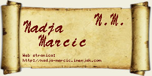 Nadja Marčić vizit kartica
